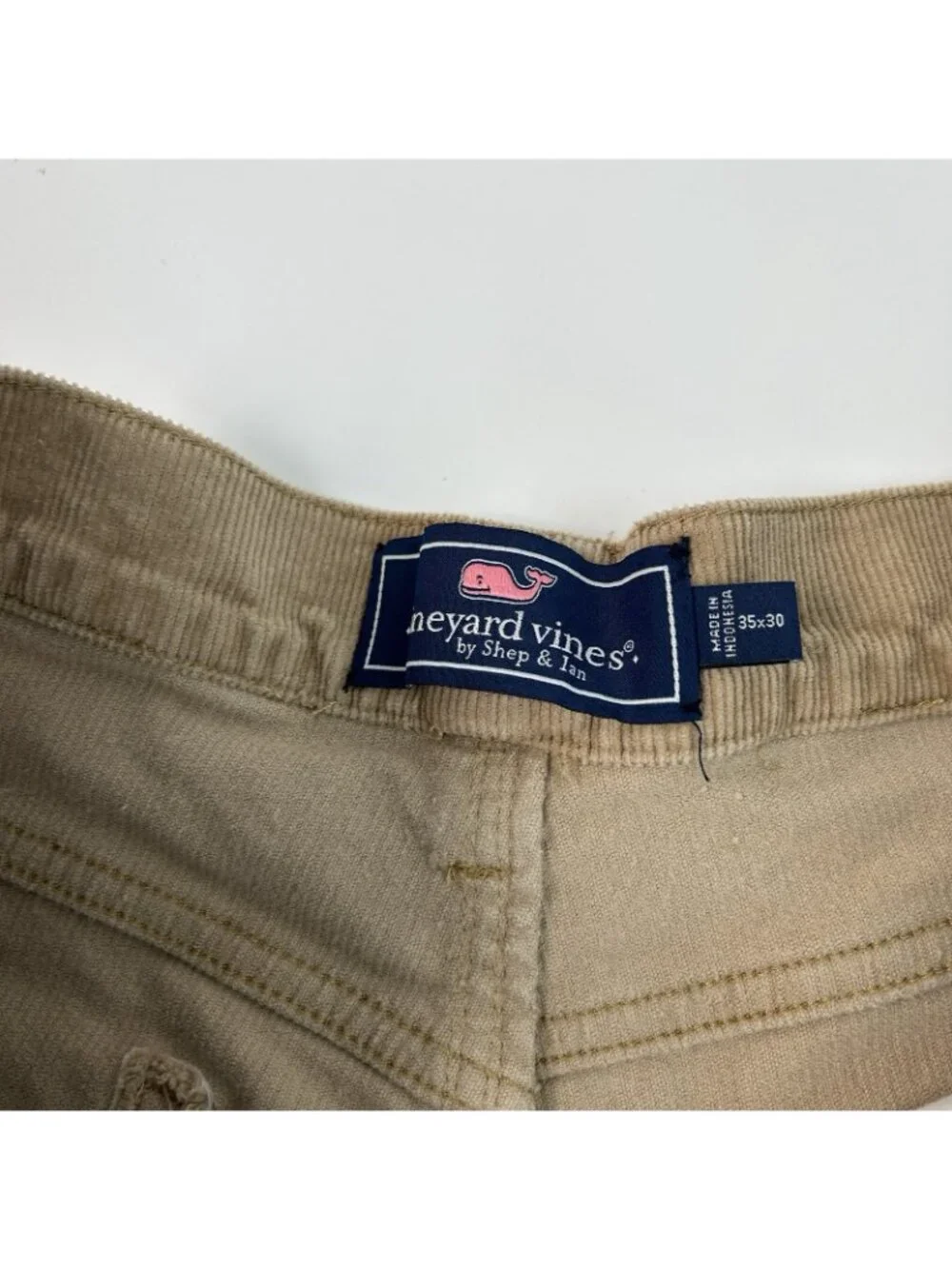 MEN'S VINEYARD VINES STRETCH TERRY CORDUROY #1P001173 5-POCKET PANTS 35x30 (x27)